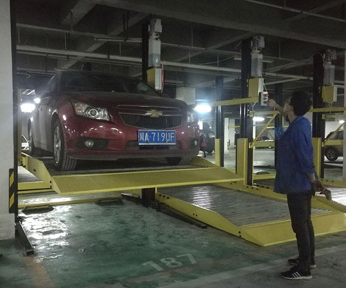 兩層簡易升降類停車位回收