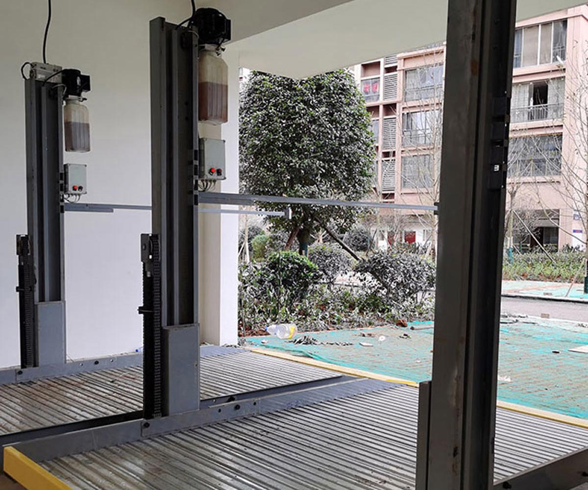 慶城地下室簡易升降立體停車庫改造