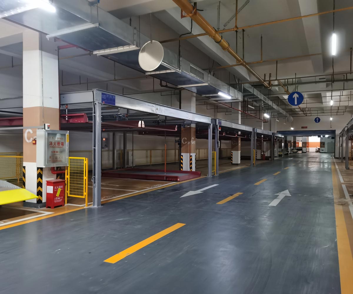 華亭兩柱簡易升降立體車位