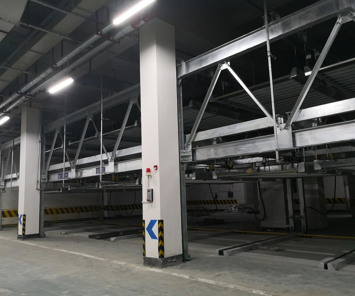 二層升降平移機械車庫